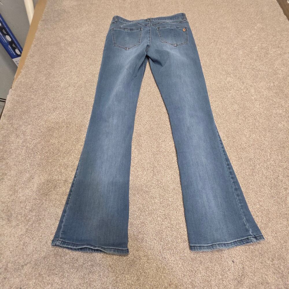 Democracy Ab Solution Flare Jeans sz 8 Mid Rise Light Wash Tummy Control Stretch